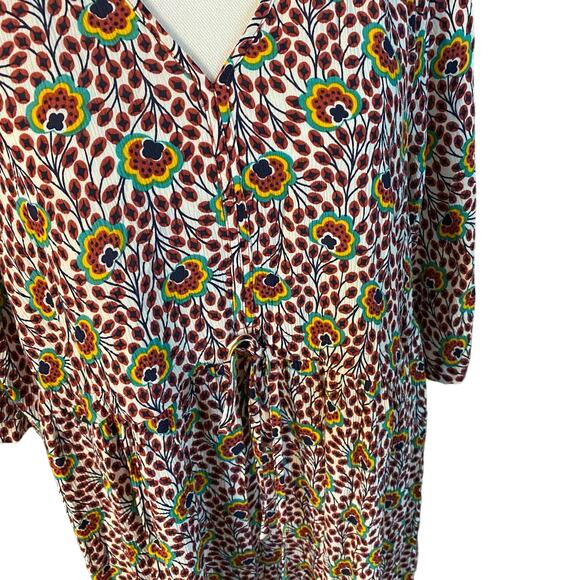 Boden US Size 10 Darcy Island Bloom Floral Midi Dress Pockets - Picture 3 of 7